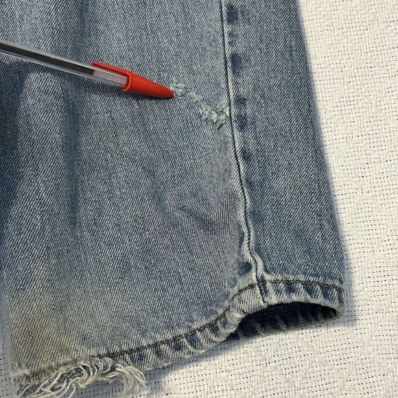 Levis 550 Jeans Mens 36x32 Relaxed Fit Western Cowboy Blue Denim Distressed - Picture 16 of 16